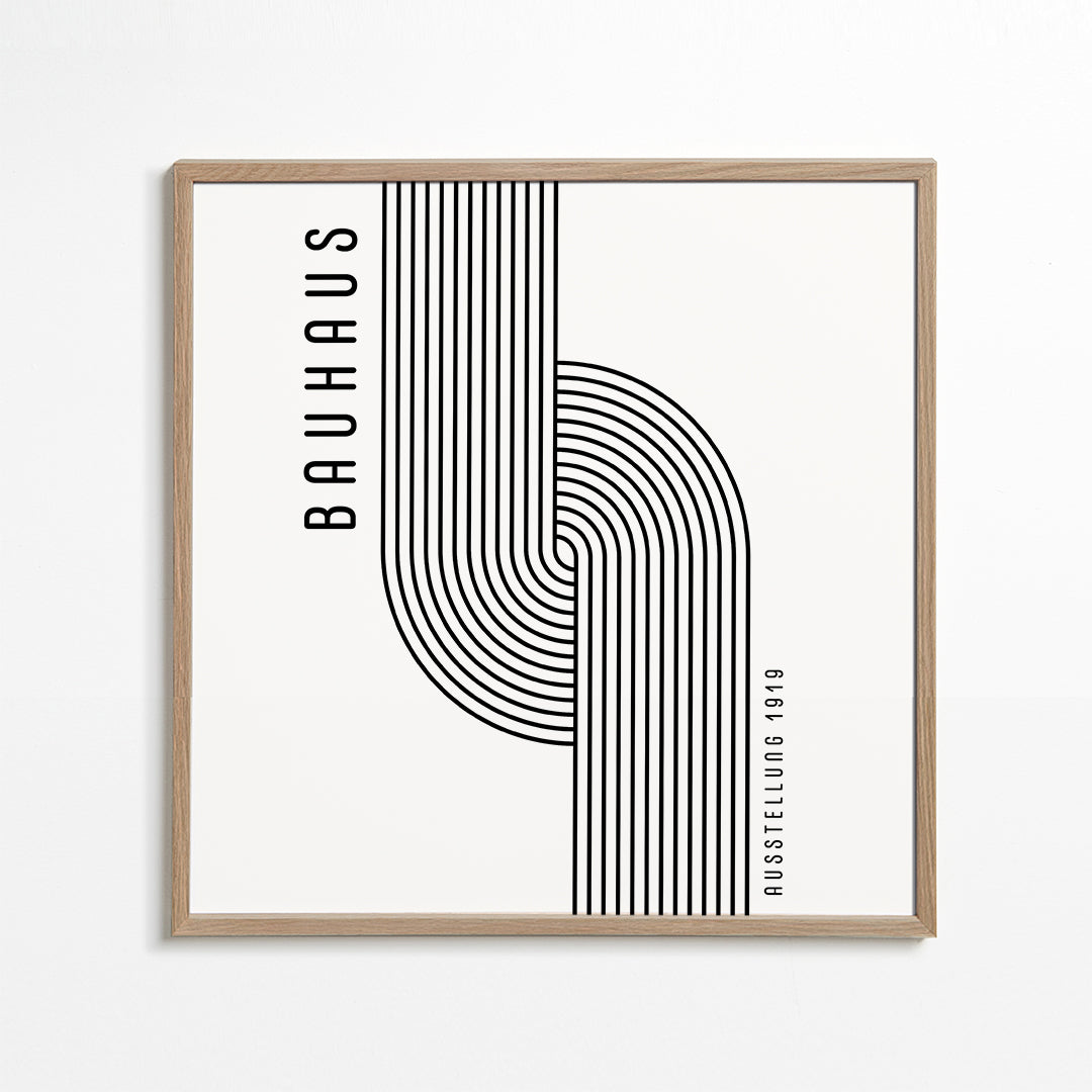 Lisslune | BAUHAUS EXHIBITION Exhibition Poster 1919 - Square