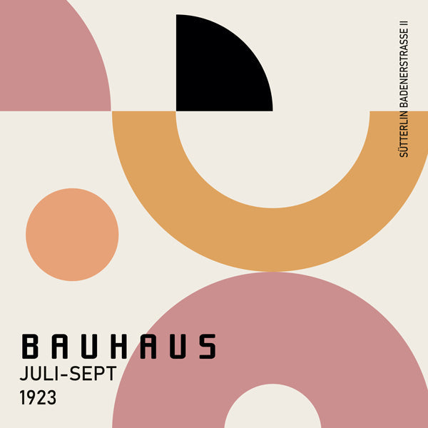 Lisslune | COLOR BAUHAUS NO.1 Poster - Square