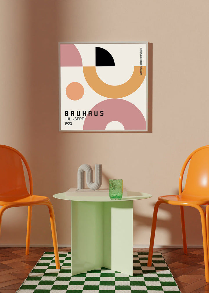 Lisslune | COLOR BAUHAUS NO.1 Poster - Square