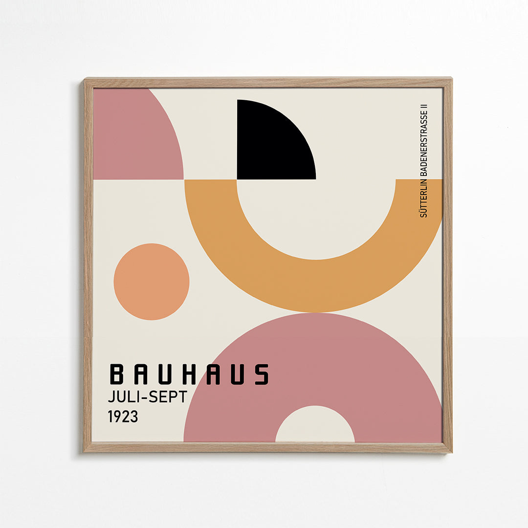 Lisslune | COLOR BAUHAUS NO.1 Poster - Square