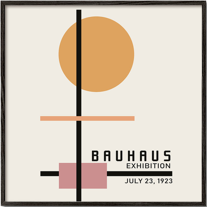 Lisslune | COLORFUL BAUHAUS NO.2 Poster - Square
