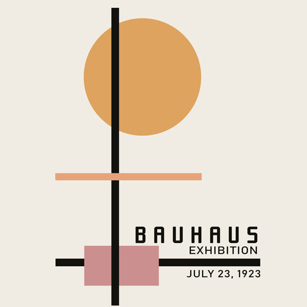 Lisslune | COLORFUL BAUHAUS NO.2 Poster - Square