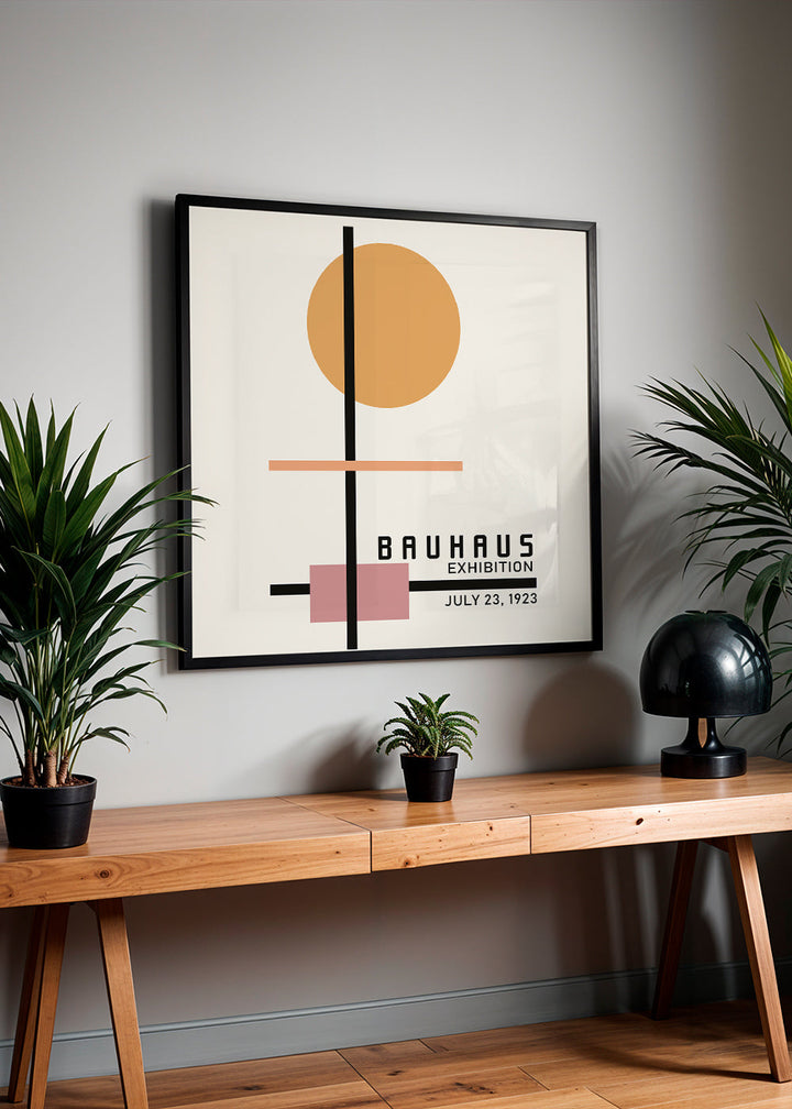 Lisslune | COLORFUL BAUHAUS NO.2 Poster - Square