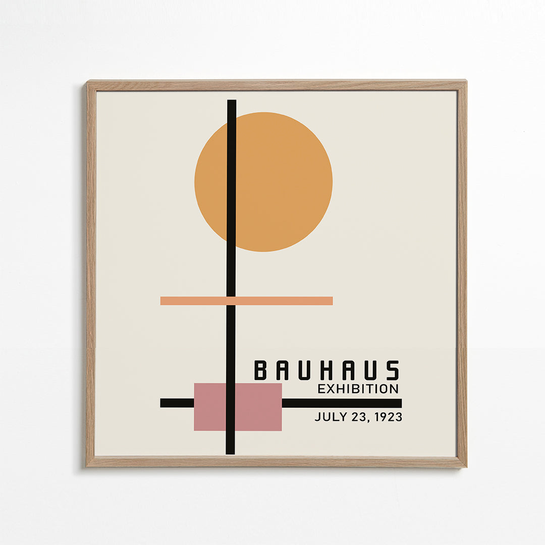 Lisslune | COLORFUL BAUHAUS NO.2 Poster - Square