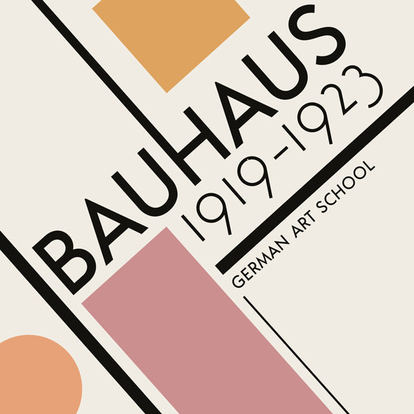 Lisslune | COLORFUL BAUHAUS NO.3 POSTER - Square