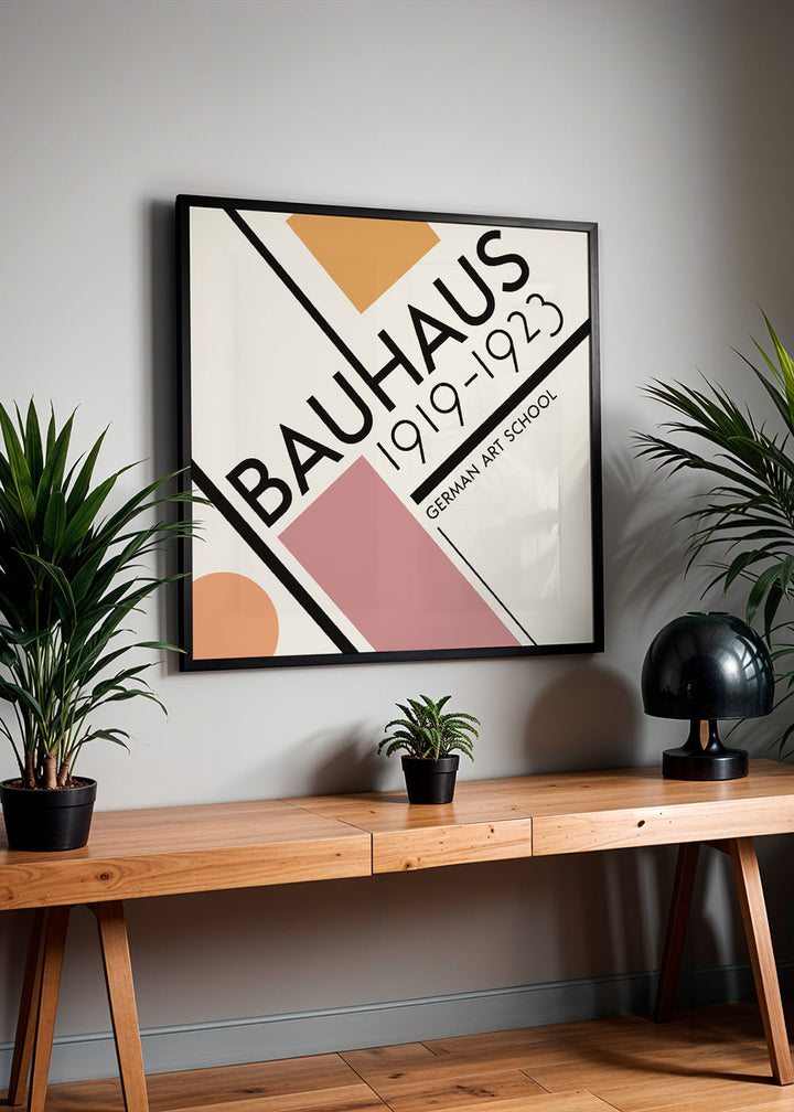 Lisslune | COLORFUL BAUHAUS NO.3 POSTER - Square