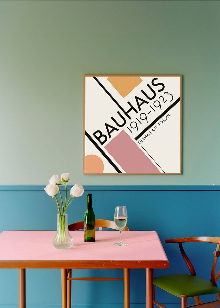 Lisslune | COLORFUL BAUHAUS NO.3 POSTER - Square
