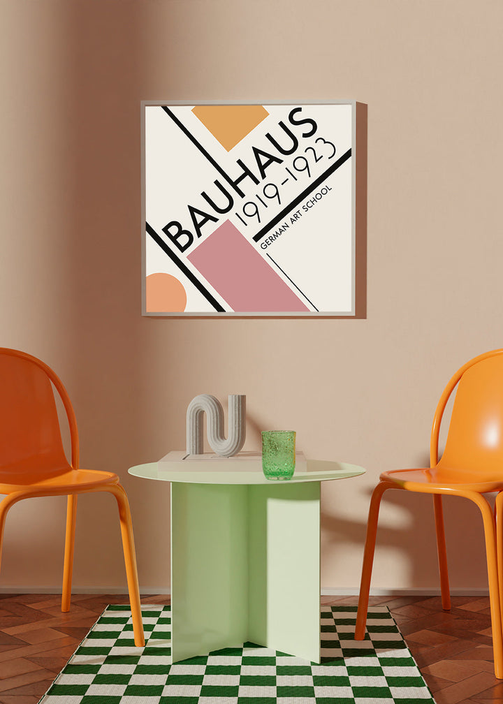Lisslune | COLORFUL BAUHAUS NO.3 POSTER - Square