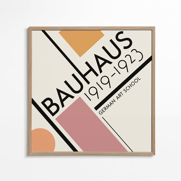 Lisslune | COLORFUL BAUHAUS NO.3 POSTER - Square