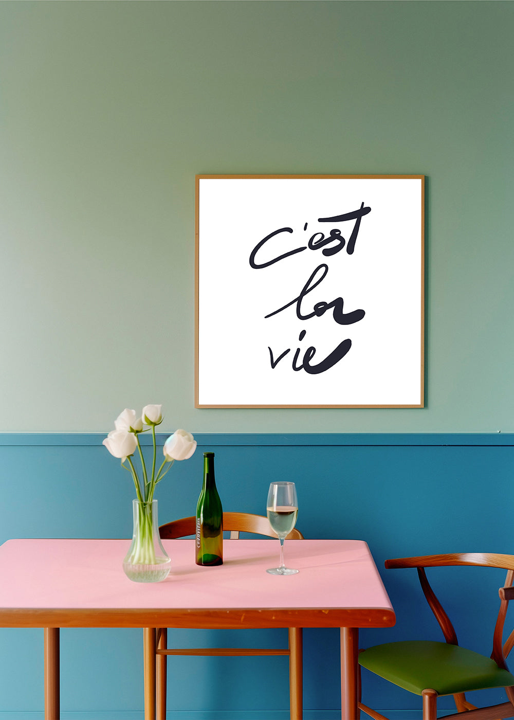 Lisslune | c'est la vie poster - Square