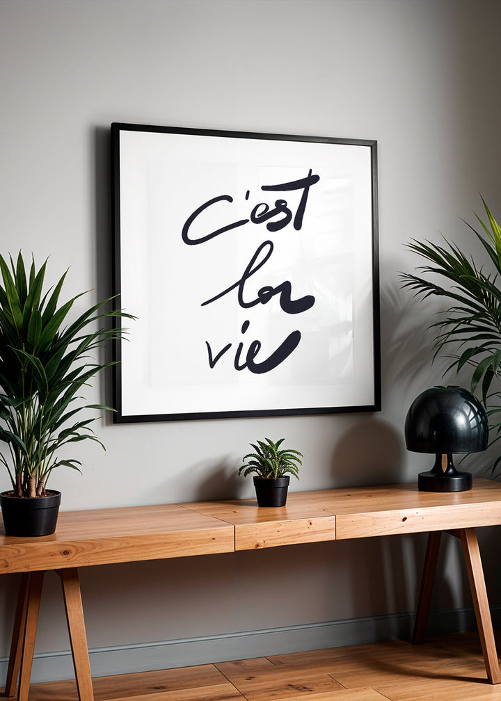 Lisslune | c'est la vie poster - Square