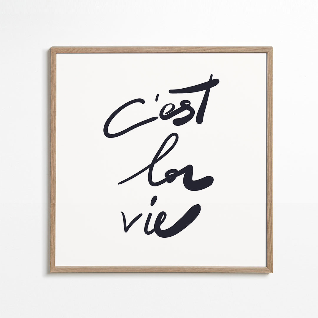 Lisslune | c'est la vie poster - Square