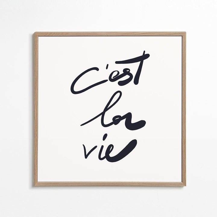 Lisslune | c'est la vie poster - Square