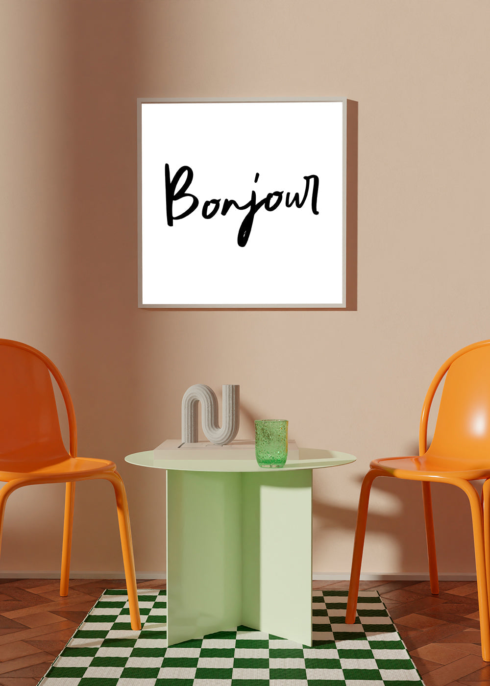 Lisslune | Bonjour Poster - Square
