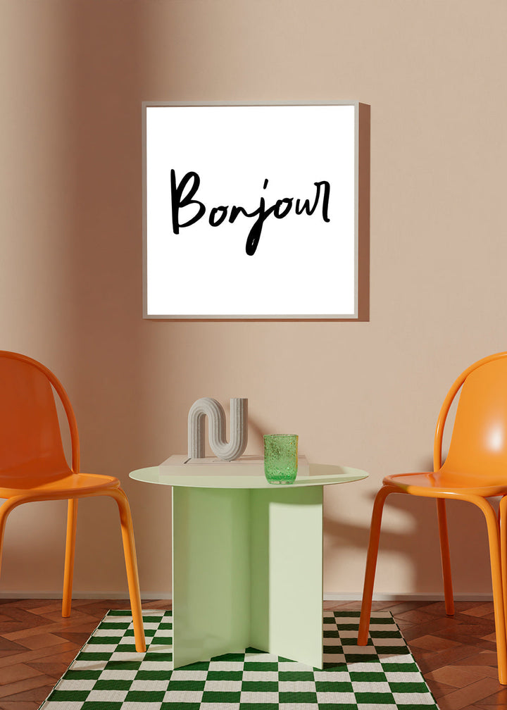 Lisslune | Bonjour Poster - Square