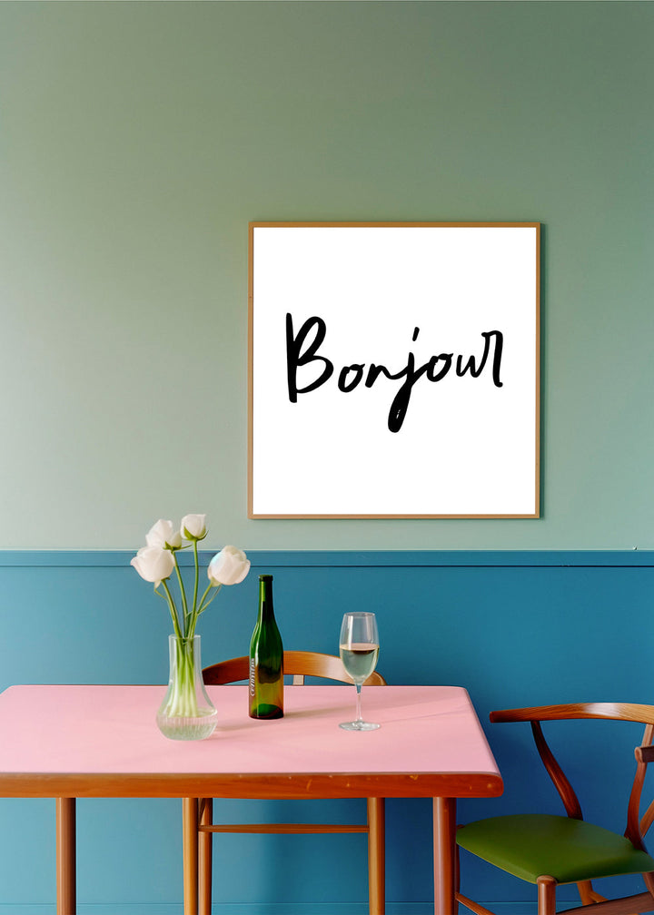 Lisslune | Bonjour Poster - Square