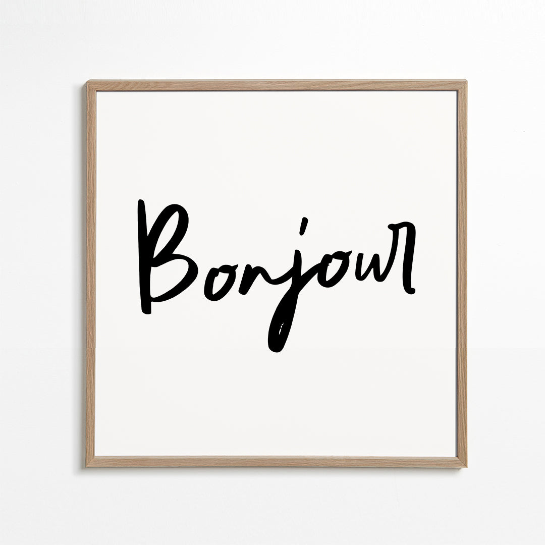 Lisslune | Bonjour Poster - Square