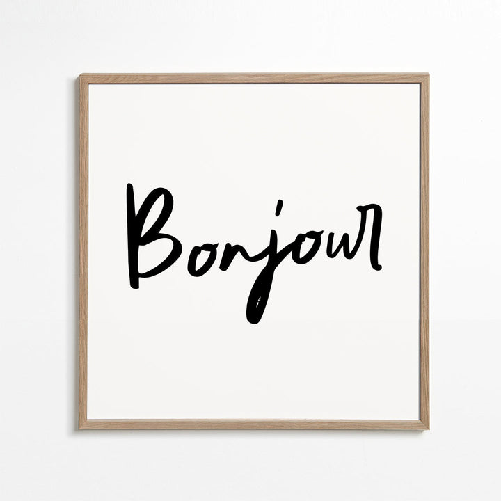 Lisslune | Bonjour Poster - Square