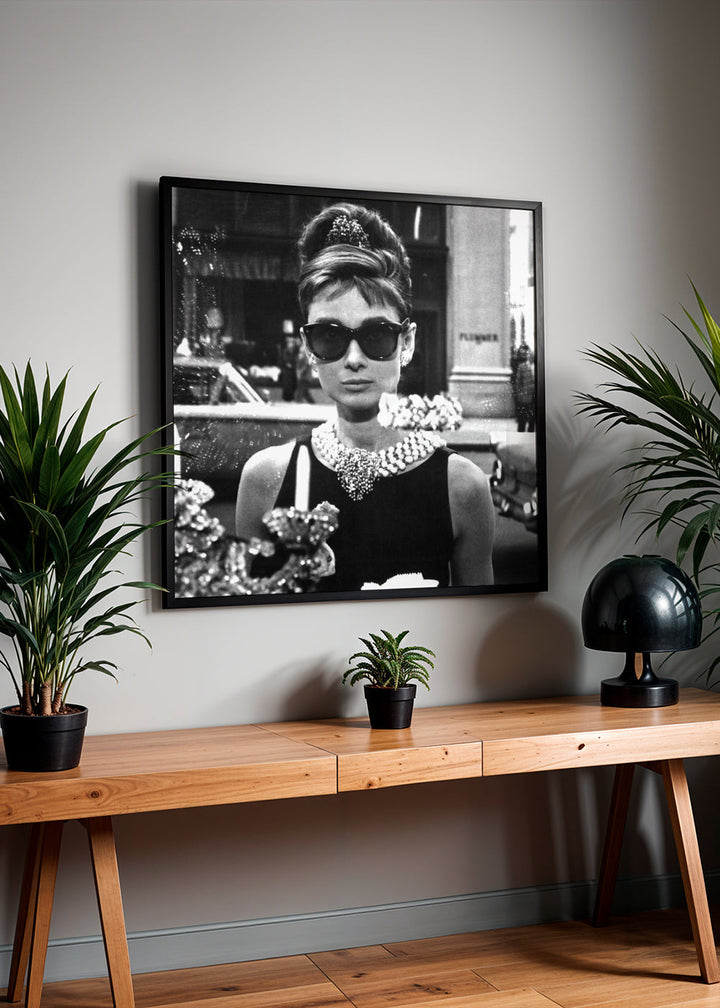 Lisslune | Audrey Hepburn in Breakfast at Tiffany's Vintage photography. - Square