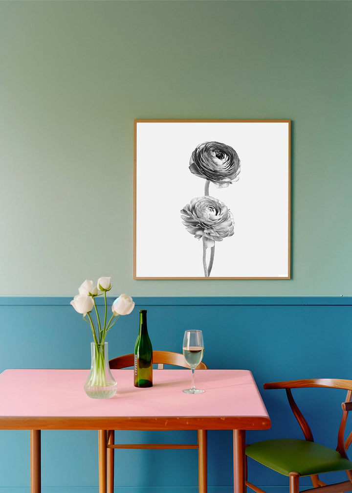 Lisslune | Flower black-white photographs - Square