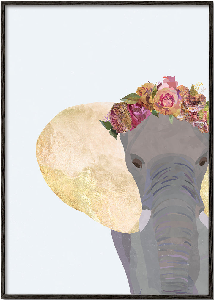 Lisslune | Boho golden elephant