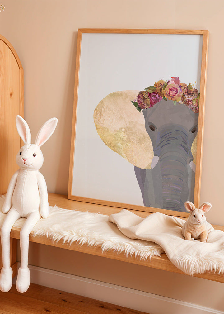 Lisslune | Boho golden elephant