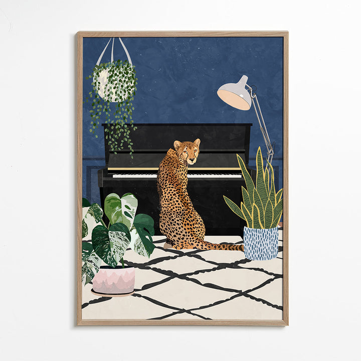 Lisslune | Cheetah plays piano