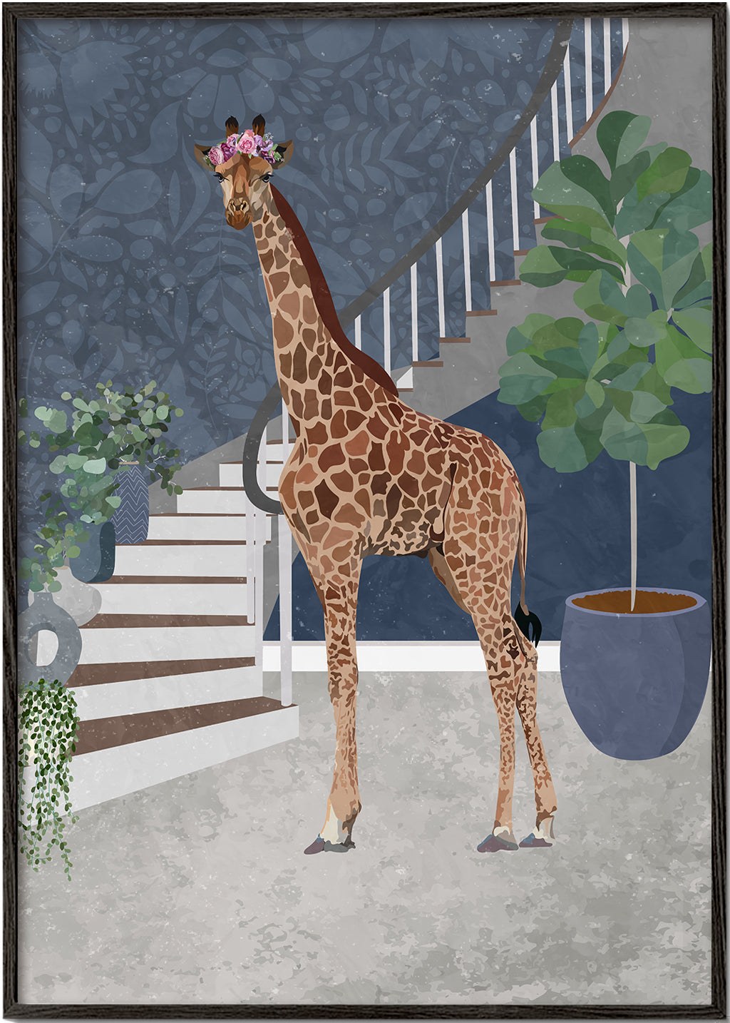 Lisslune | Giraffe by the stairs