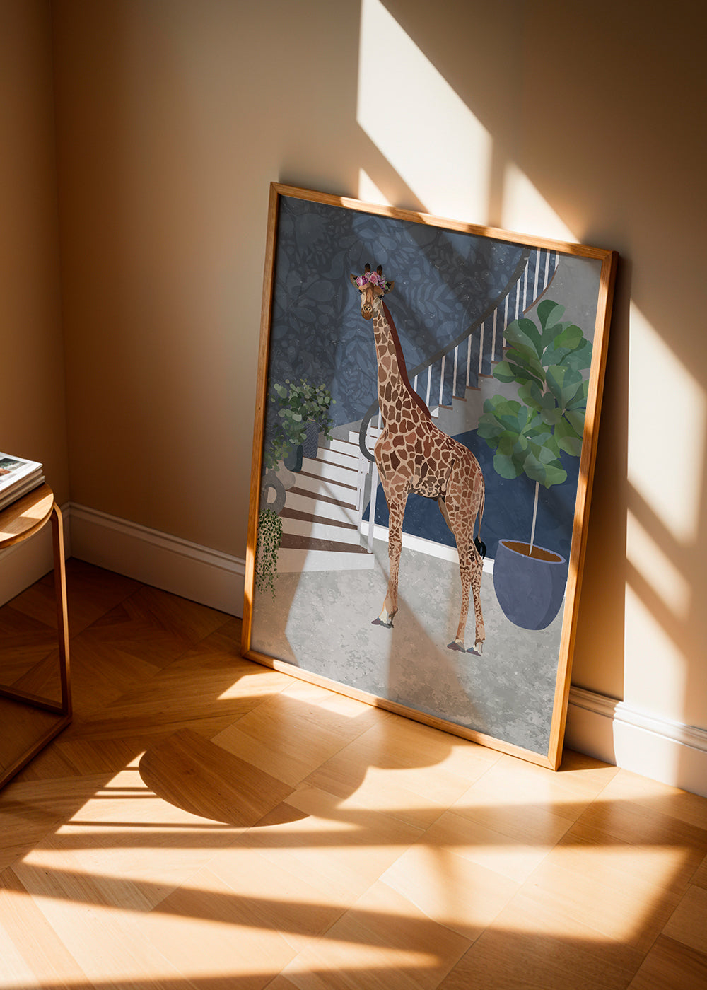 Lisslune | Giraffe by the stairs