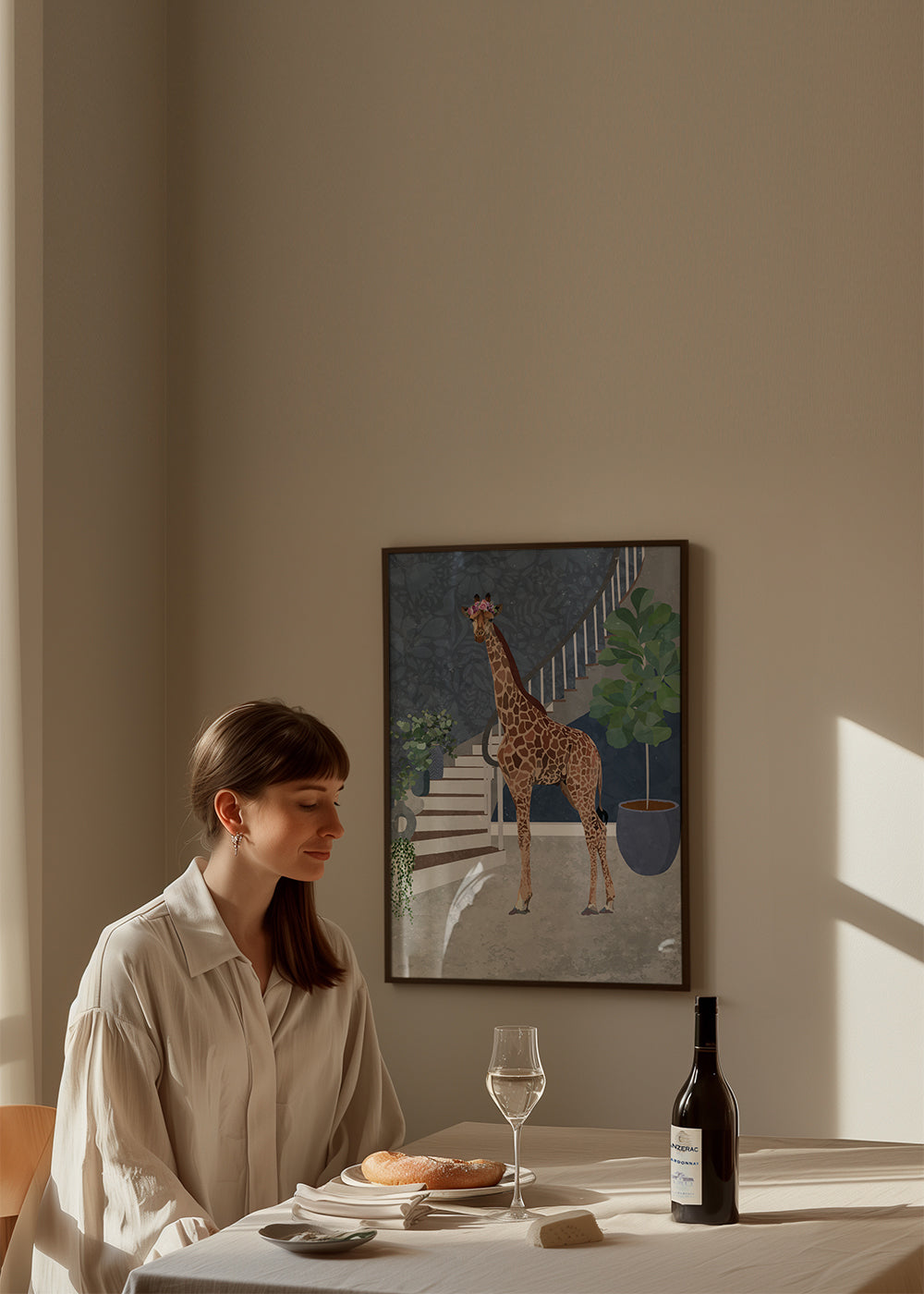 Lisslune | Giraffe by the stairs