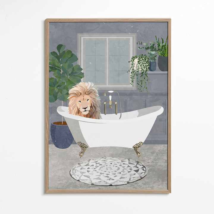 Lisslune | Lion takes a bath