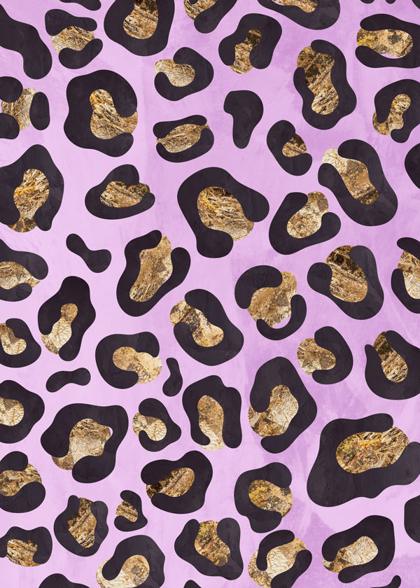 Lisslune | Gold Pink Leopard Pattern
