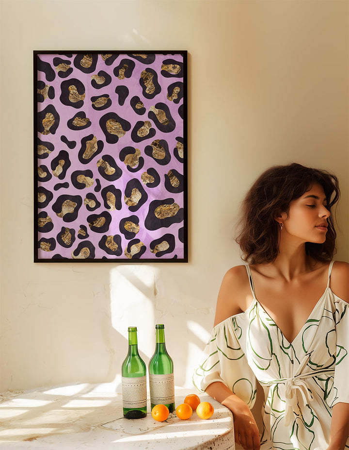 Lisslune | Gold Pink Leopard Pattern
