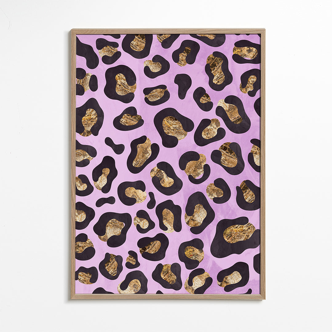 Lisslune | Gold Pink Leopard Pattern