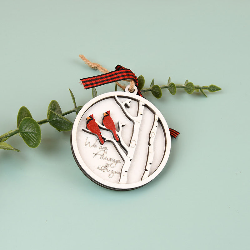 Lisslune | Handmade Memorial Ornament with Cardinals