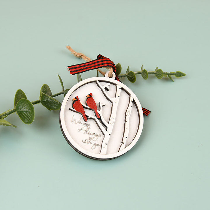 Lisslune | Handmade Memorial Ornament with Cardinals