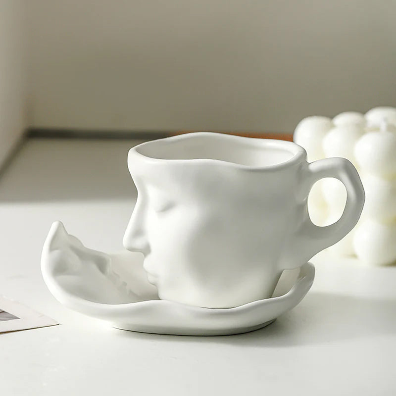 Lisslune | Kyssnades Face ceramic coffee mug