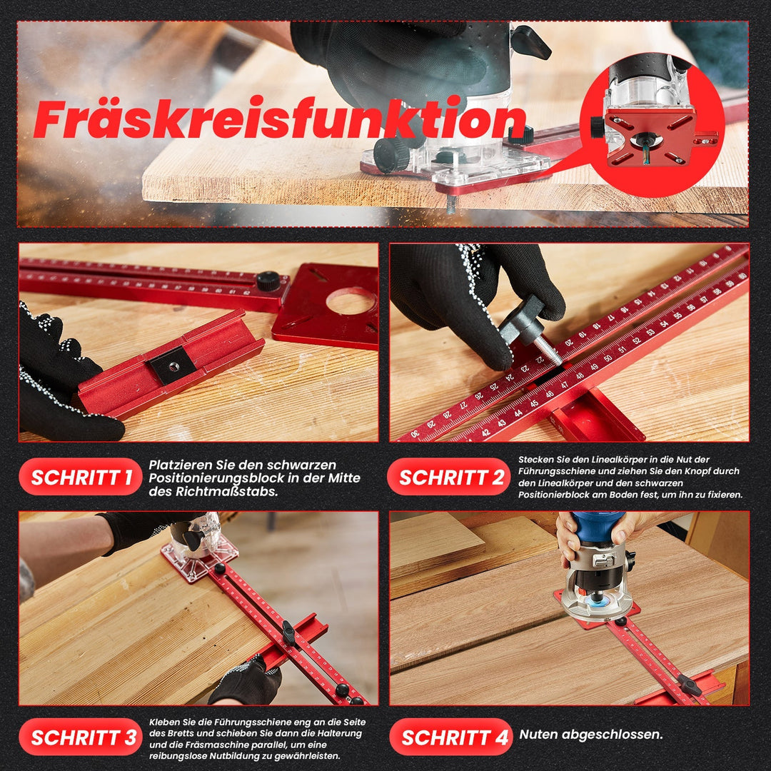 Lisslune | 4 in 1 Router Routing Groove Holder