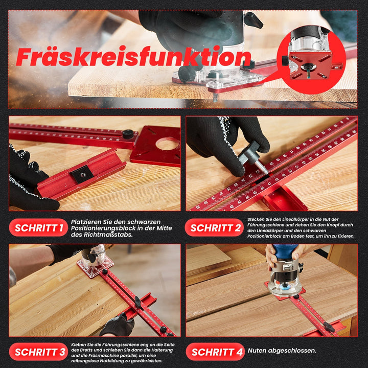 Lisslune | 4 in 1 Router Routing Groove Holder