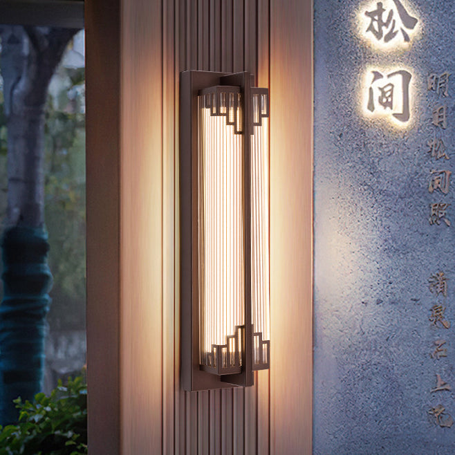 Lisslune | LumaRay Waterproof LED Wall Light | Stainless Steel Glass | Rectangular | Outdoor Lighting Terrace