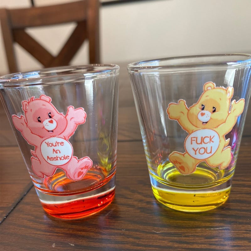 Lisslune | Swear Bears Shot Glasses, 6 Pieces