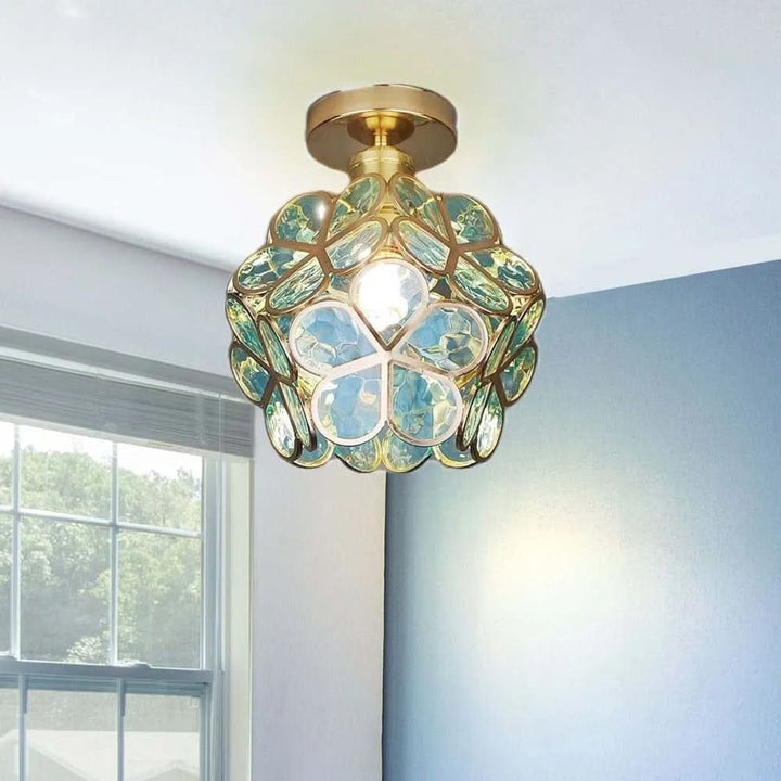 Lisslune | Flowers Style Glass Hallway Ceiling Light