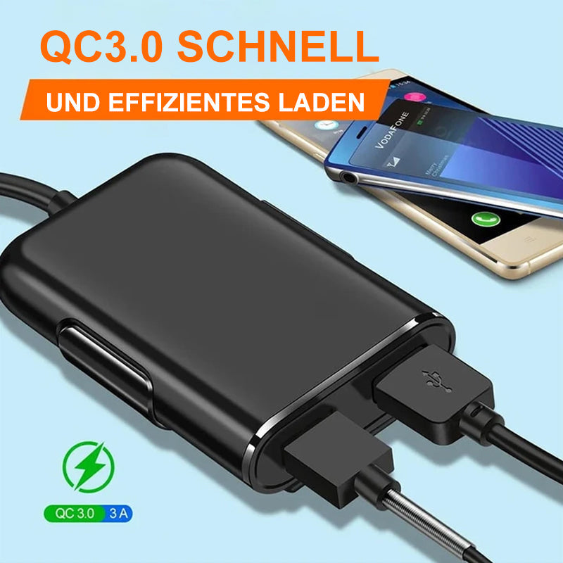 Lisslune | 4 in 1 Car Charger for Back Seats
