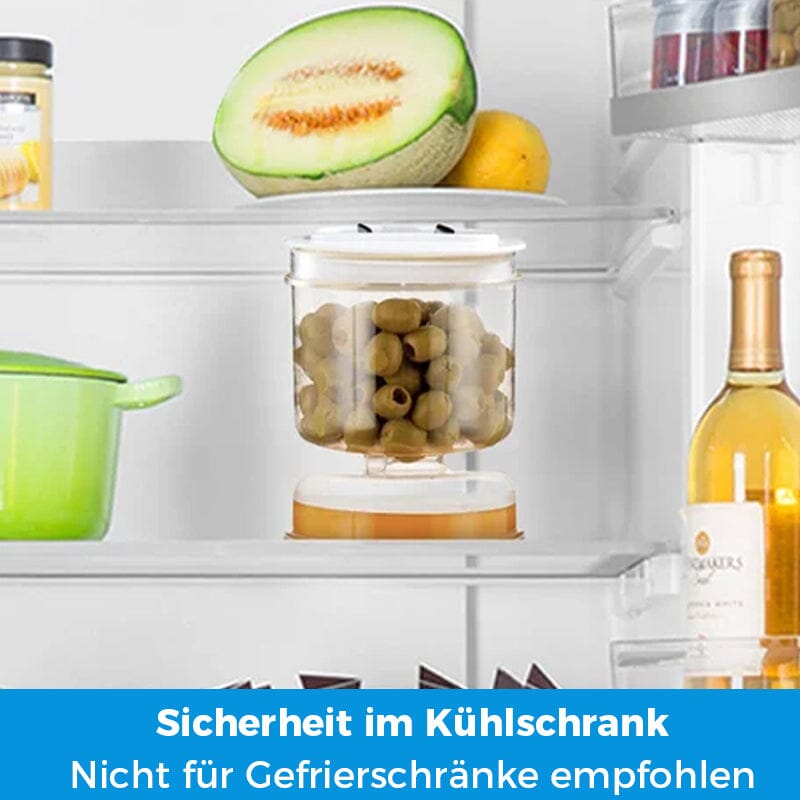 Lisslune | Pickle and Olive Jar with Strainer