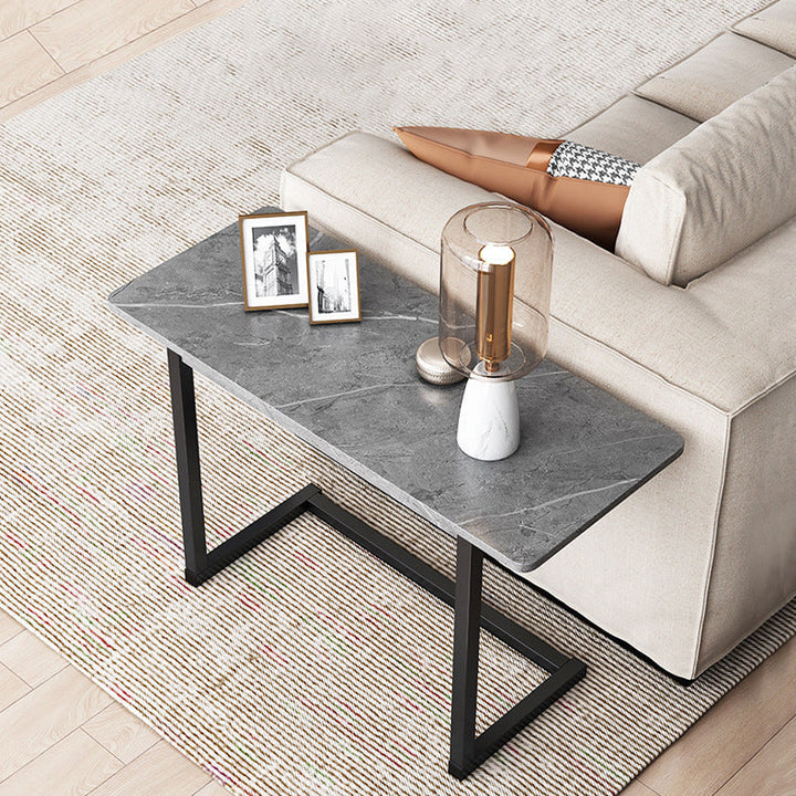 Lisslune | ModernoCurve C-Side Table | MDF Tabletop | Modern Design | Space-saving | Perfect for Living Room & Bedroom