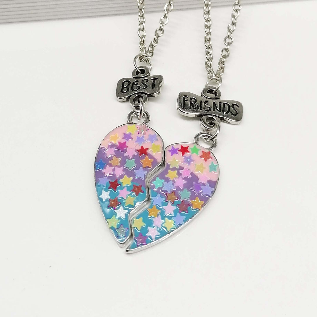 Lisslune | Heart Pendant Best Friends Forever Friendship Necklace