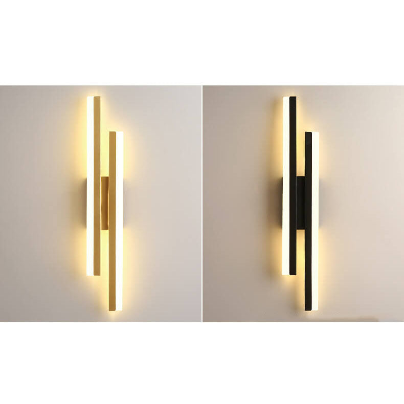 Lisslune | LuxLine Modern LED Wall Lamp | Minimalist Design | Iron & Acrylic | Dimmable Light