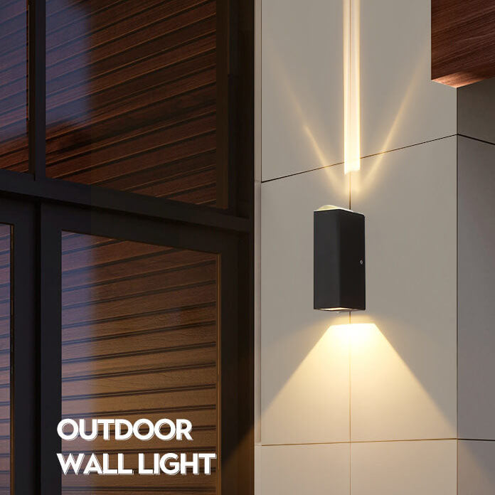 Lisslune | Modern waterproof rectangular LED wall light for outdoor use