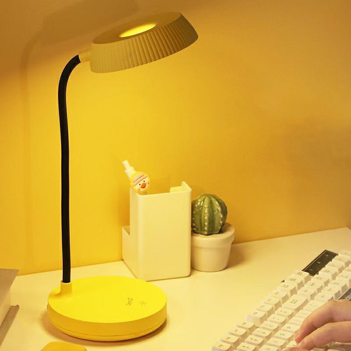 Lisslune | LumaPlate Minimalist LED Table Lamp | USB Charging | Eye Protection | Touch Control | Modern Design