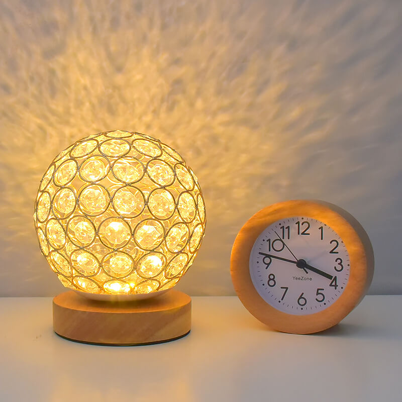Lisslune | Modern Minimalistic Round USB Rechargeable LED Night Light Table Lamp
